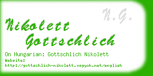 nikolett gottschlich business card